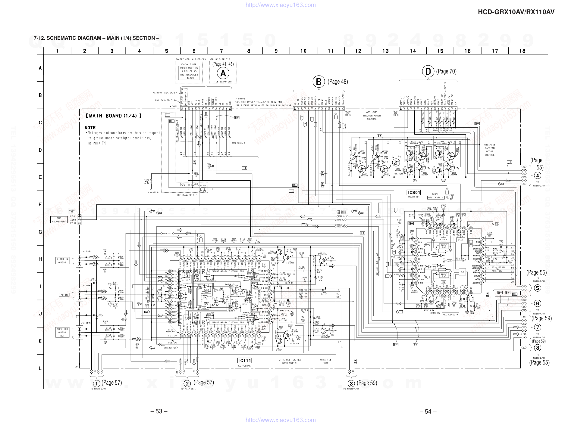 索尼SONY HCD-GRX10AV音响电路图-5 索尼SONY HCD-GRX10AV音响电路图-5