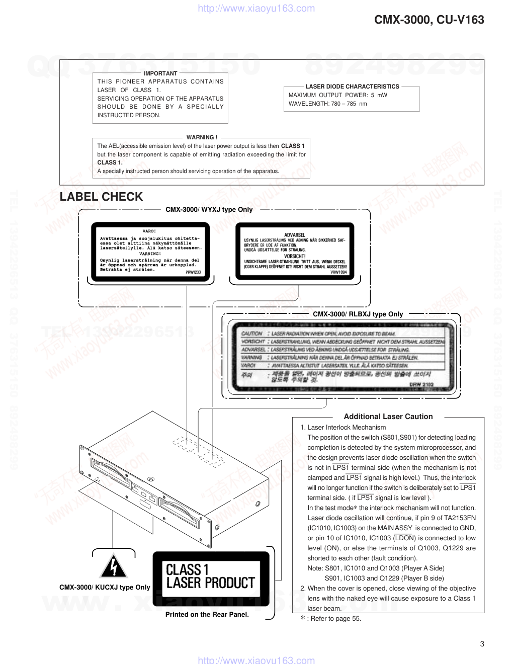先锋PIONEER CU-V163电路图-2 先锋PIONEER CU-V163电路图-2
