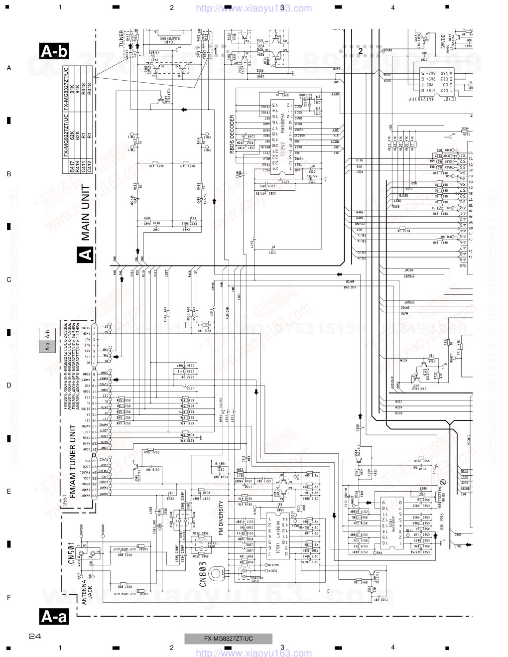 先锋PIONEER FX-MG8227ZT音响电路图-7