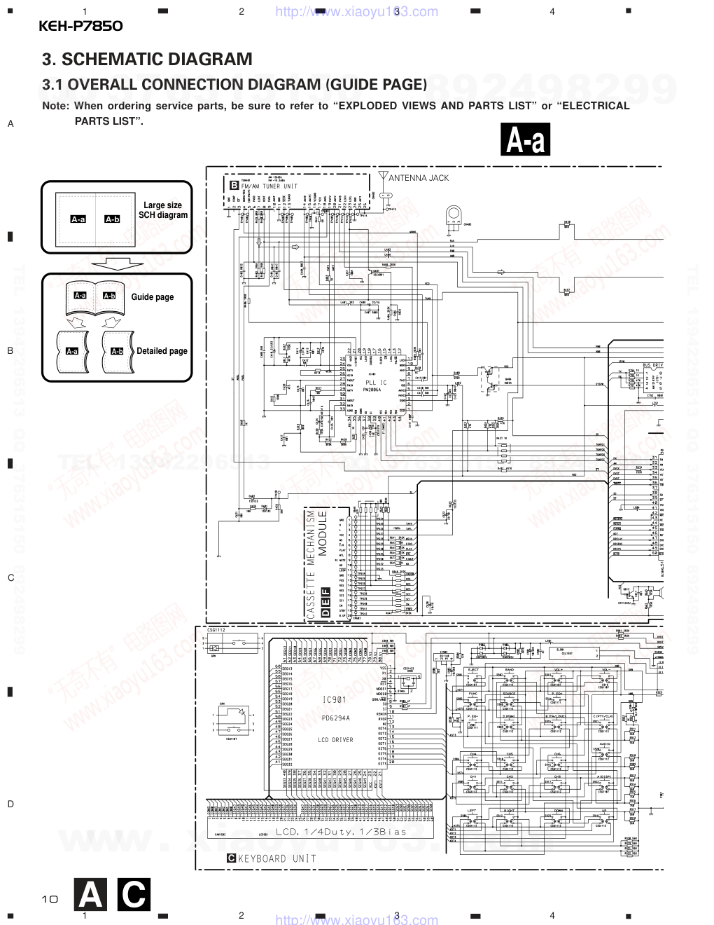 先锋PIONEER KEH-P7850音响电路图-9 先锋PIONEER KEH-P7850音响电路图-9