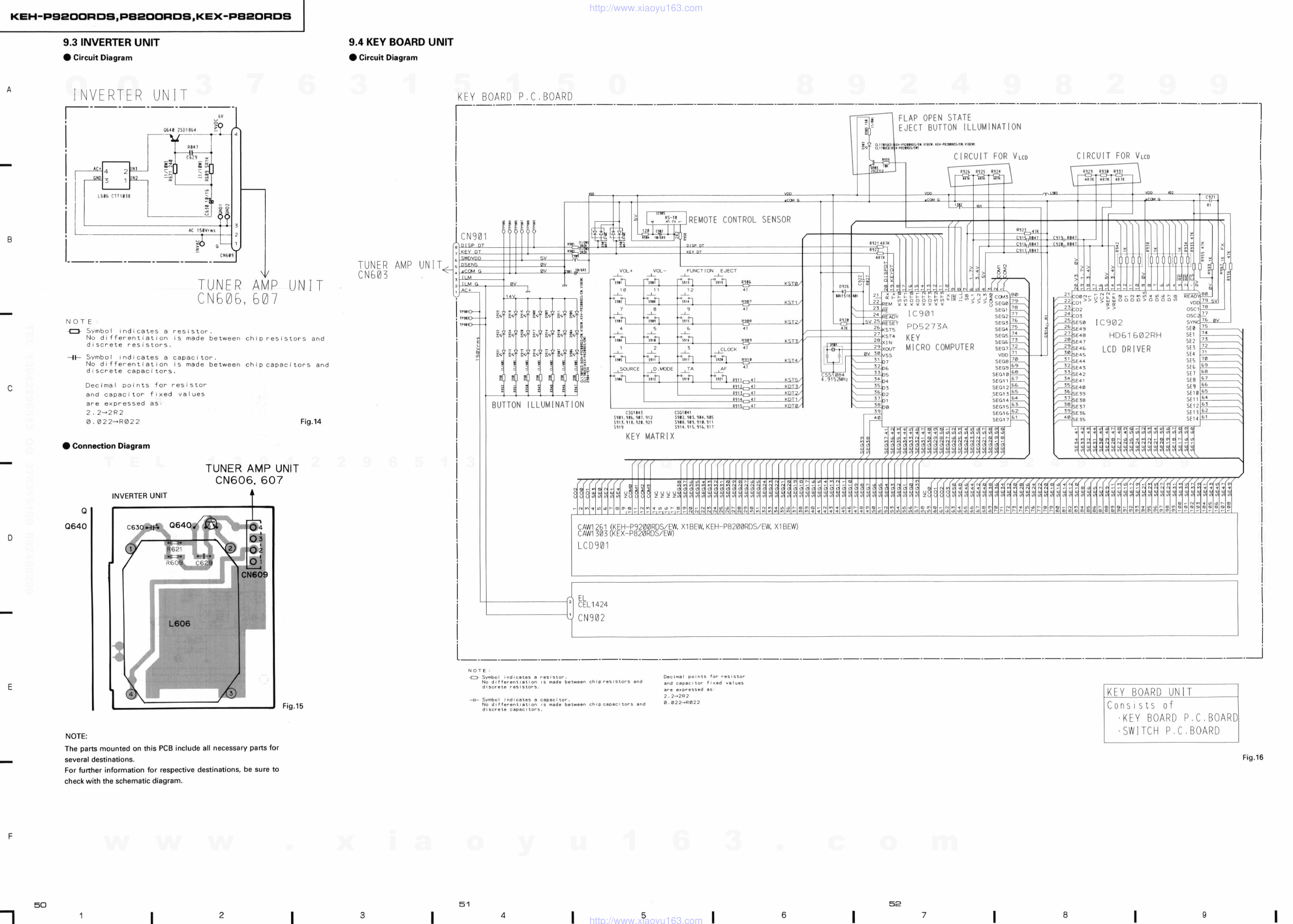 先锋PIONEER KEX-820PDS音响电路图-7 先锋PIONEER KEX-820PDS音响电路图-7