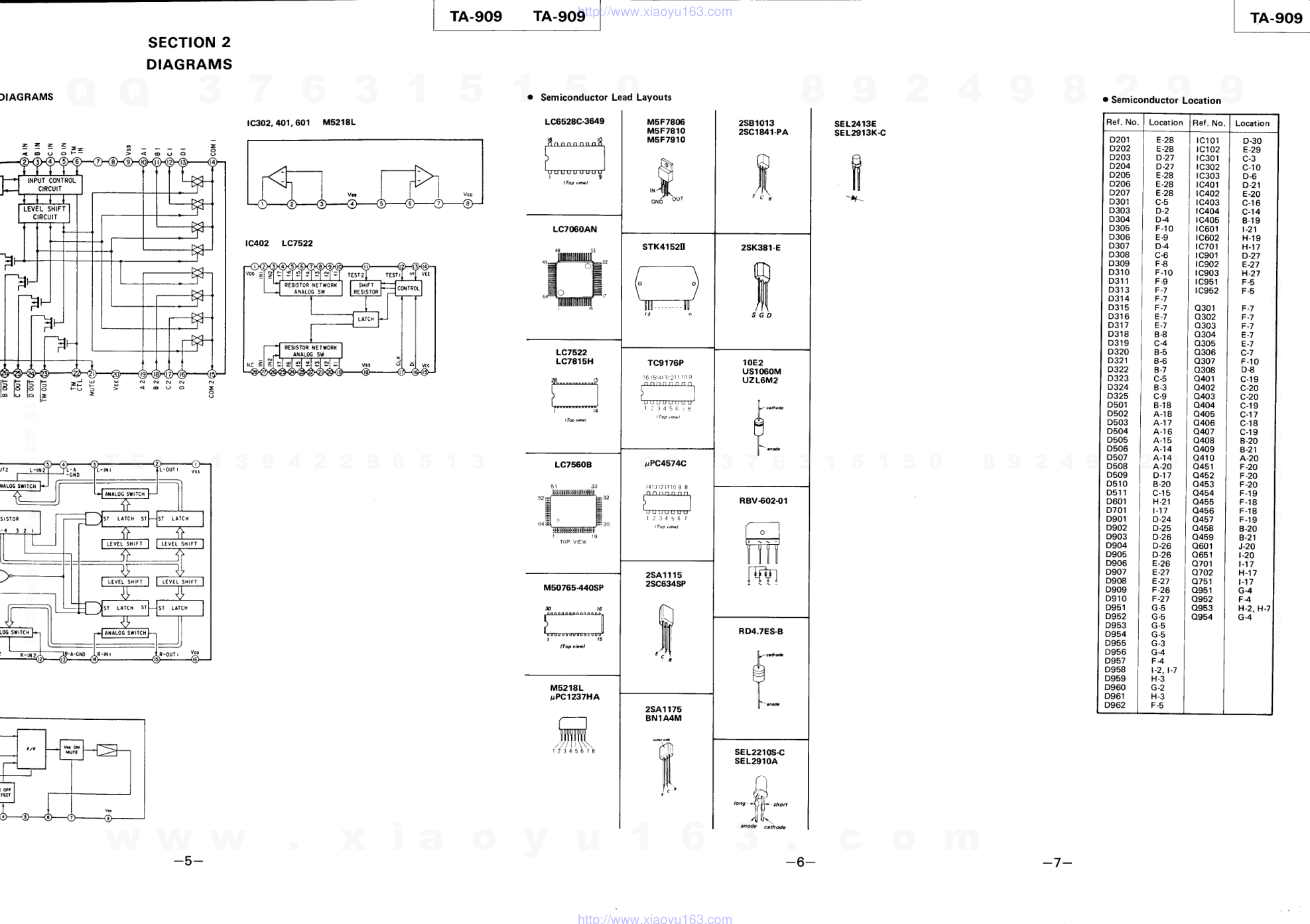 索尼SONY TA-909音响电路原理图-4 索尼SONY TA-909音响电路原理图-4