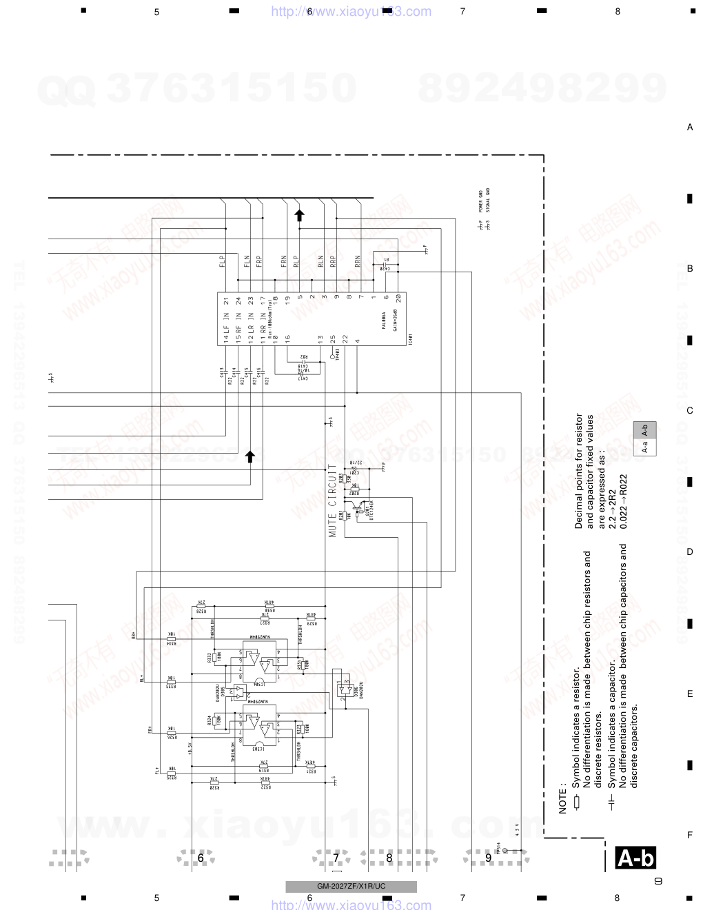 先锋PIONEER GM-2027ZF音响电路图-8 先锋PIONEER GM-2027ZF音响电路图-8