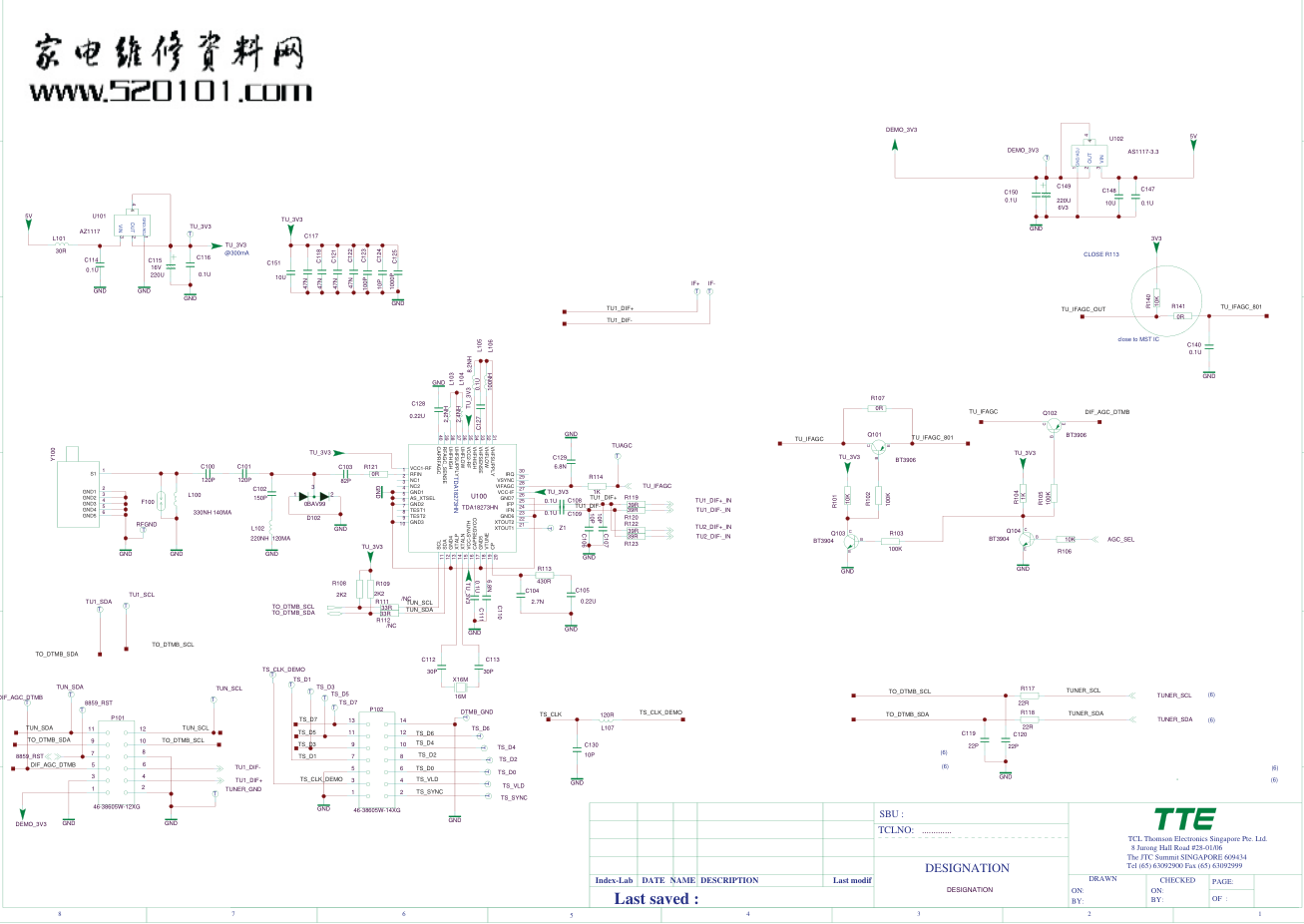 TCL L48F3500A-3D液晶电视(MS801机芯)电路图-2 TCL L48F3500A-3D液晶电视(MS801机芯)电路图-2