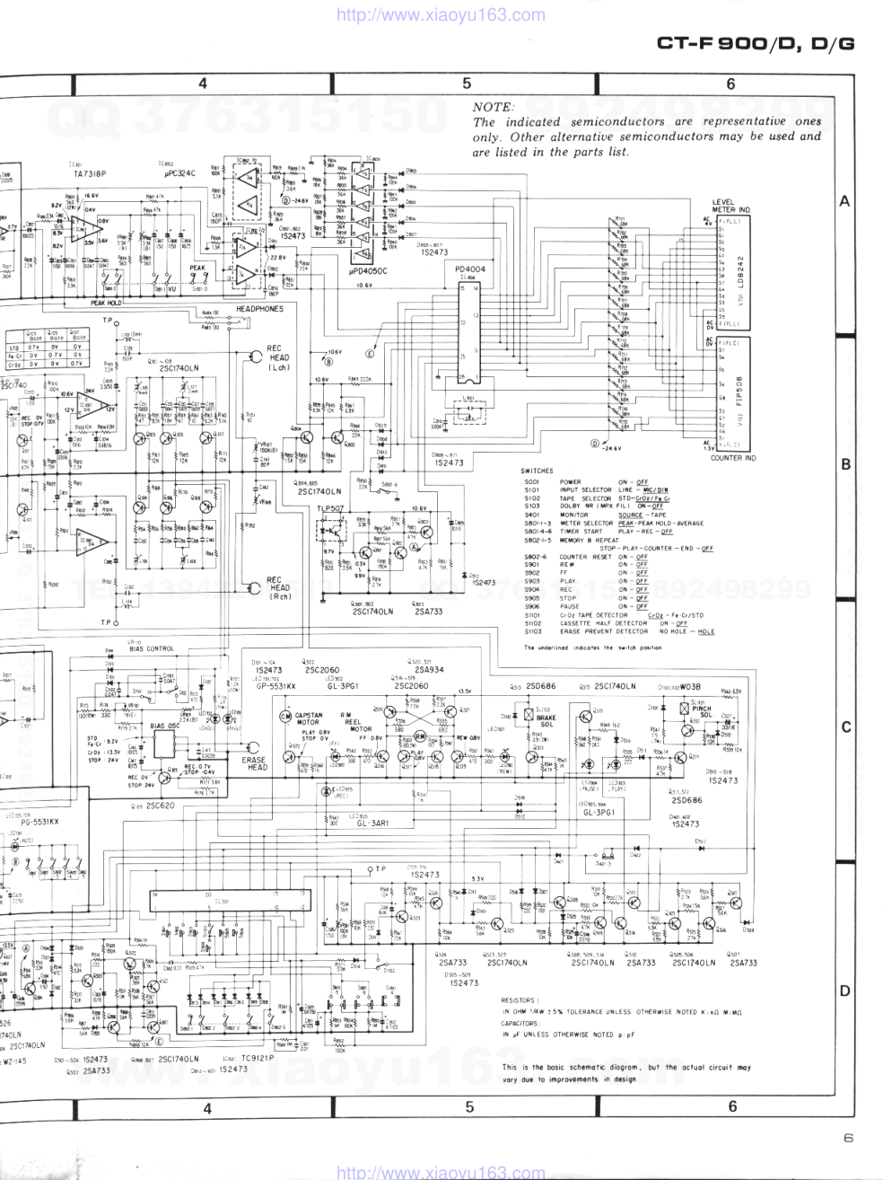 先锋PIONEER CT-F900电路图-2 先锋PIONEER CT-F900电路图-2