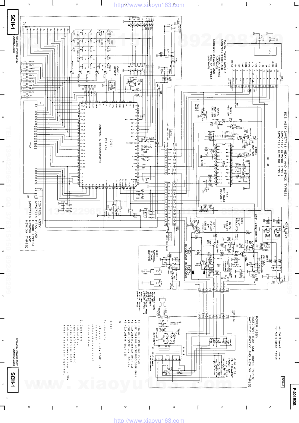 先锋PIONEER F-204RDS音响电路图-4