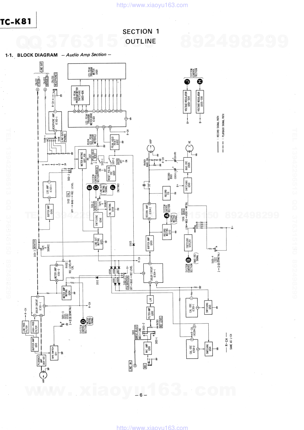 索尼SONY TC-K81电路图-5