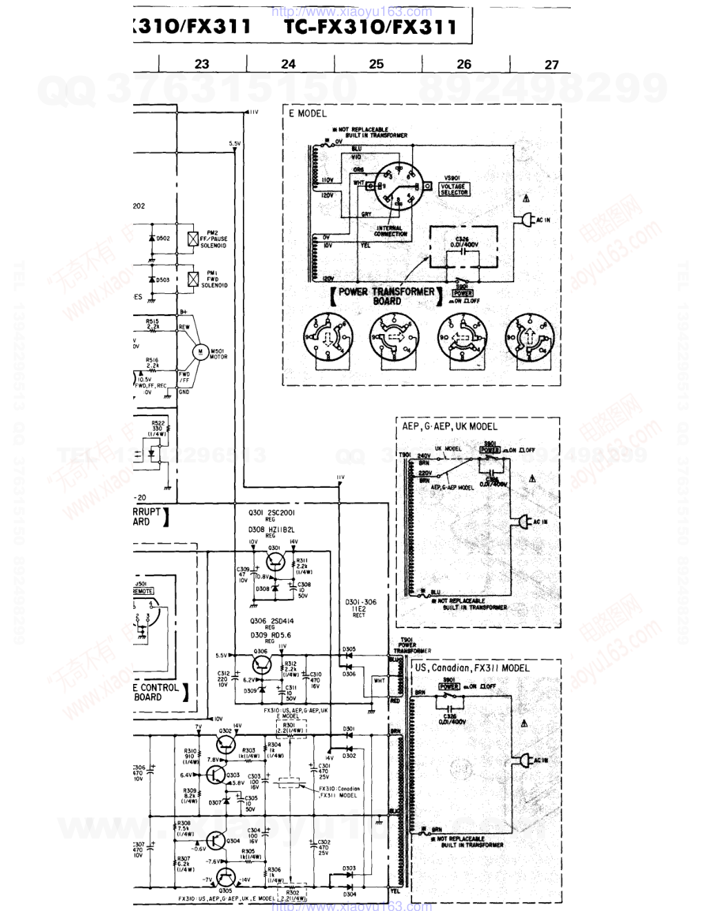 索尼SONY TC-FX311电路图-3