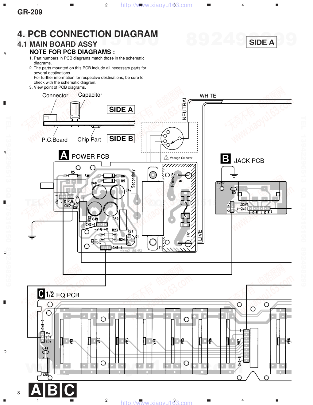先锋PIONEER GR-209音响电路图-7