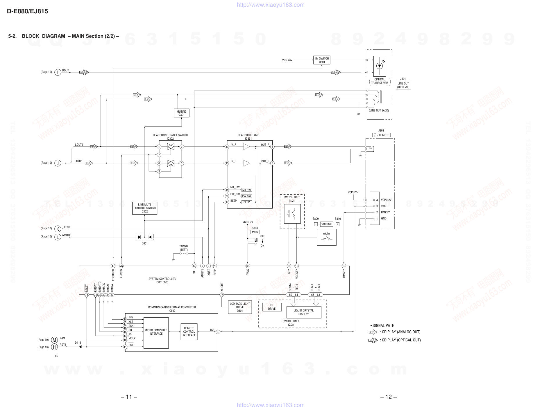 索尼SONY D-EJ815音响电路图-8
