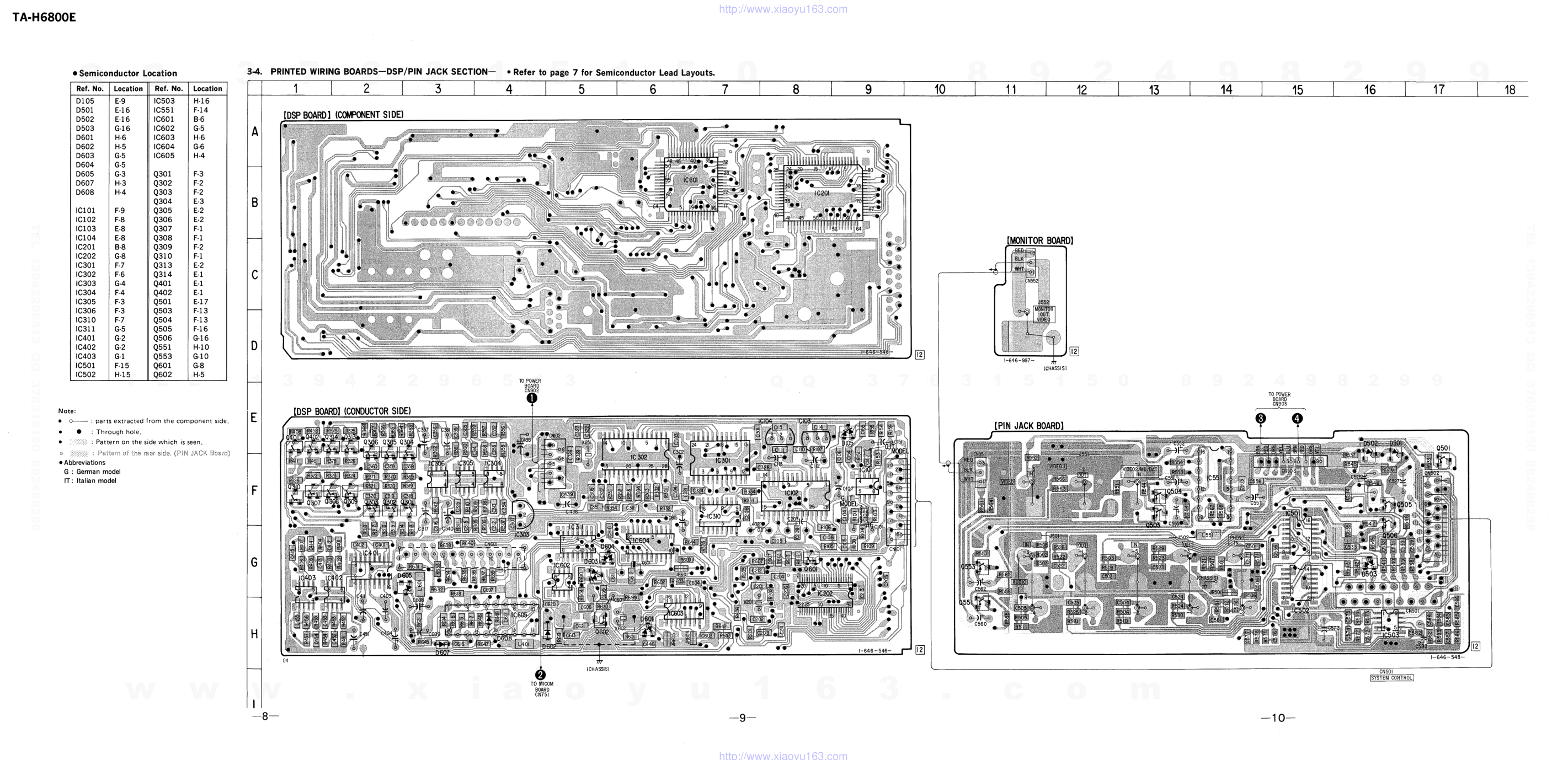 索尼SONY TA-H6800E音响电路原理图-6 索尼SONY TA-H6800E音响电路原理图-6