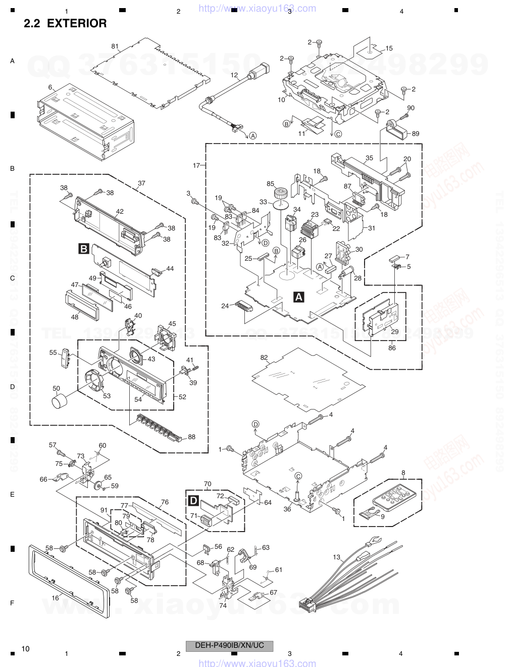 先锋PIONEER DEH-P4900IBXNUC电路图-9 先锋PIONEER DEH-P4900IBXNUC电路图-9