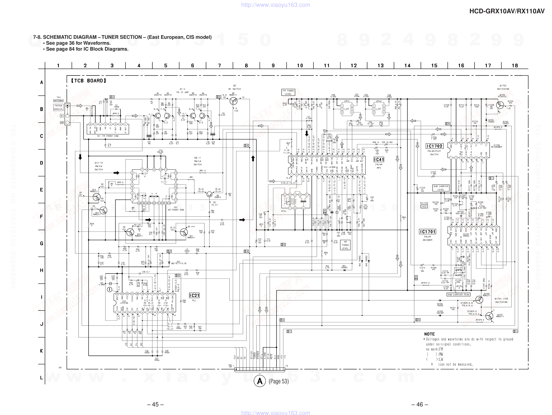 索尼SONY HCD-GRX10AV音响电路图-3 索尼SONY HCD-GRX10AV音响电路图-3