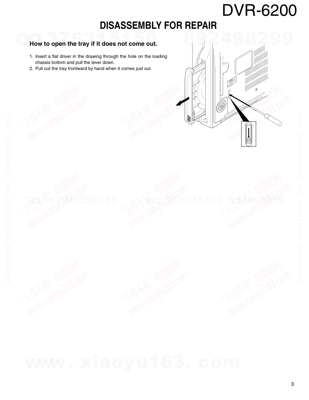 建伍KENWOOD KSW-6200 DVDAV播放机维修手册-2 建伍KENWOOD KSW-6200 DVDAV播放机维修手册-2