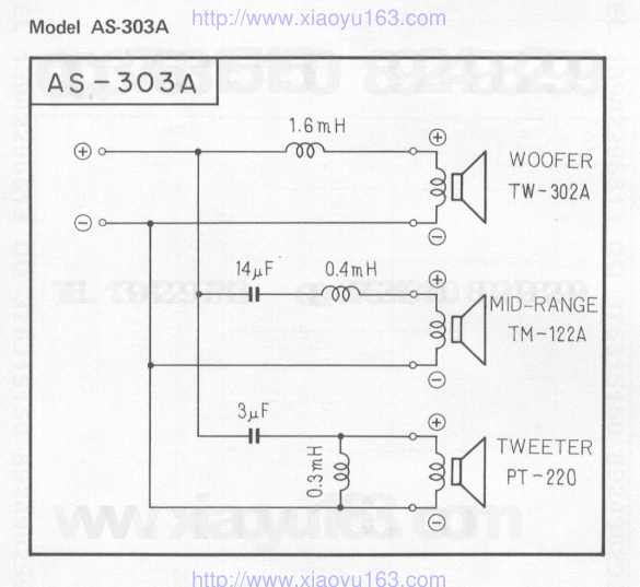 先锋PIONEER AS-303A音响电路原理图-0 先锋PIONEER AS-303A音响电路原理图-0