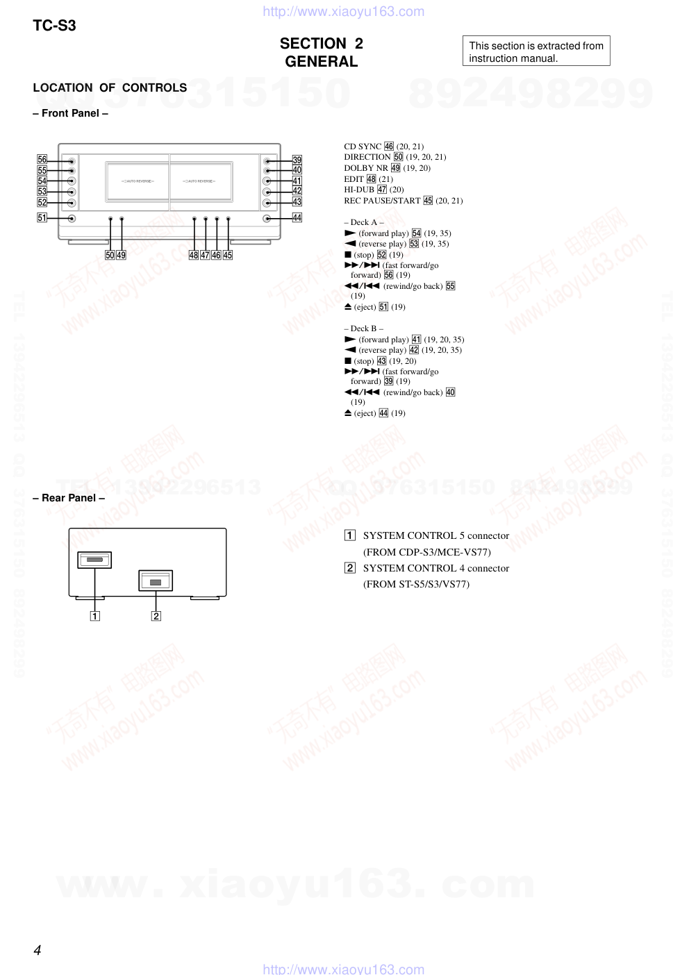 索尼SONY TC-S3电路图-3 索尼SONY TC-S3电路图-3
