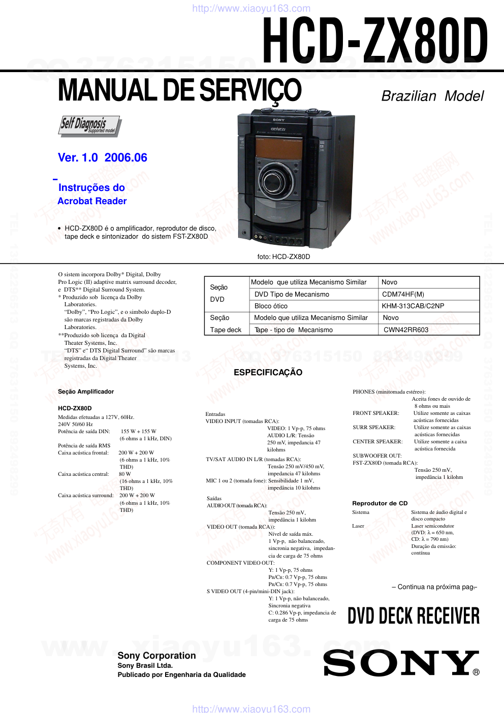 索尼SONY FST-ZX80D音响电路原理图-1