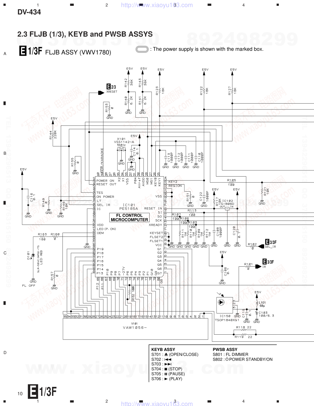 先锋PIONEER DV-434电路图-9