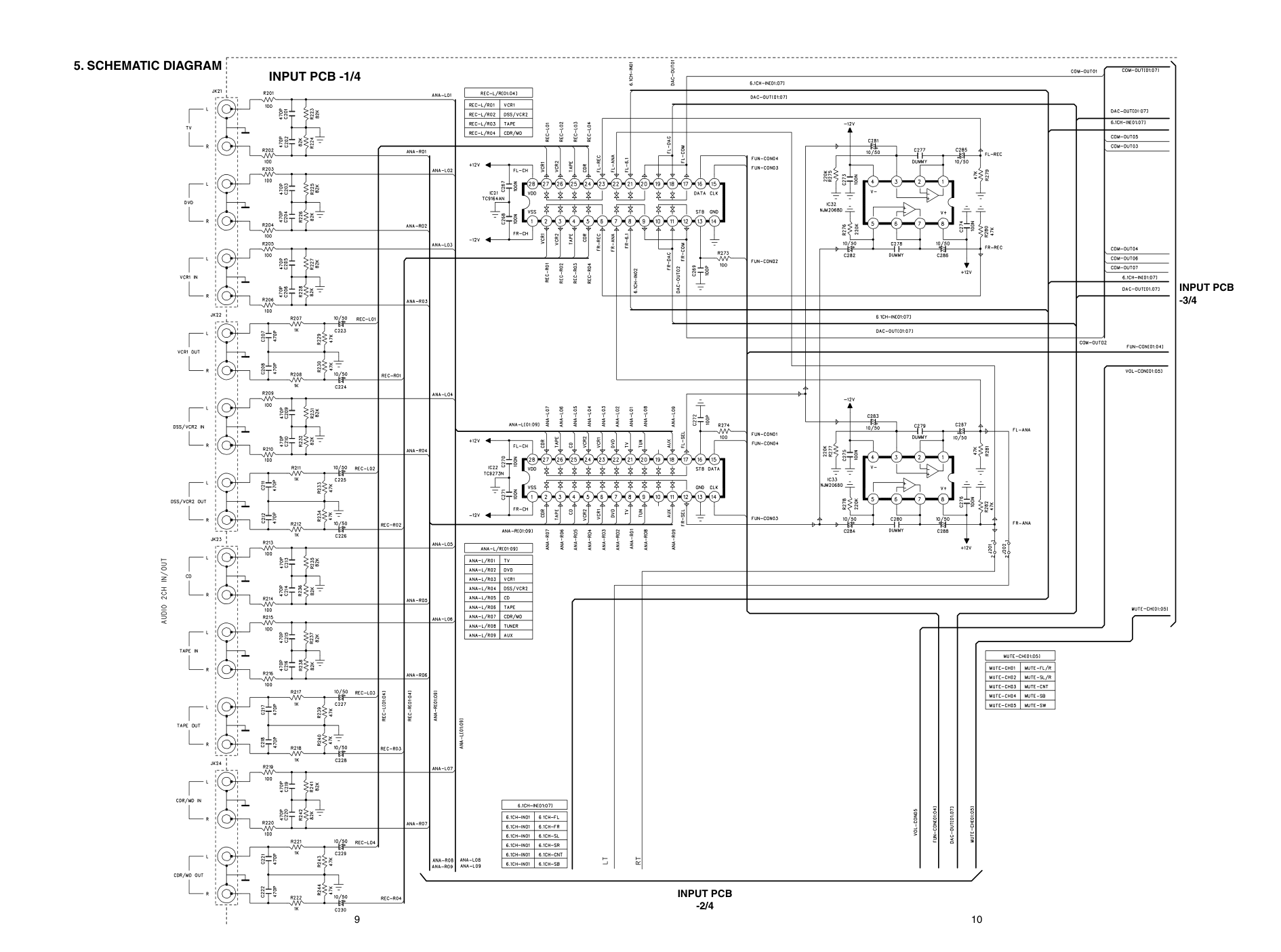 马兰士MARANTZ PS5400F1N音响电路图-8 马兰士MARANTZ PS5400F1N音响电路图-8