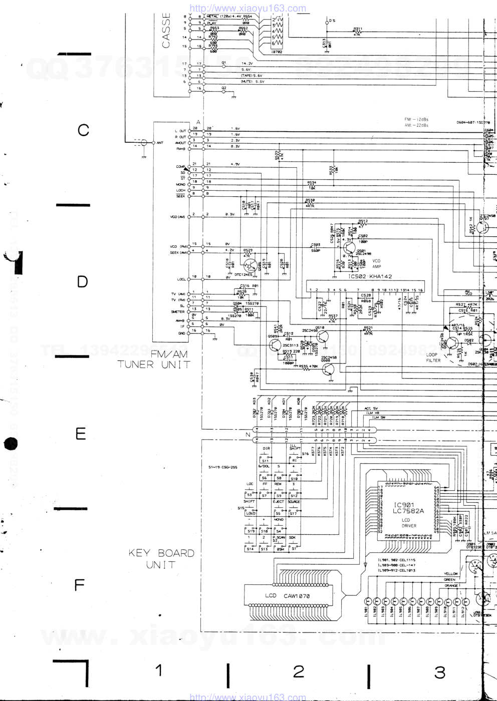 先锋PIONEER KEH-8100SDK音响电路图-3 先锋PIONEER KEH-8100SDK音响电路图-3