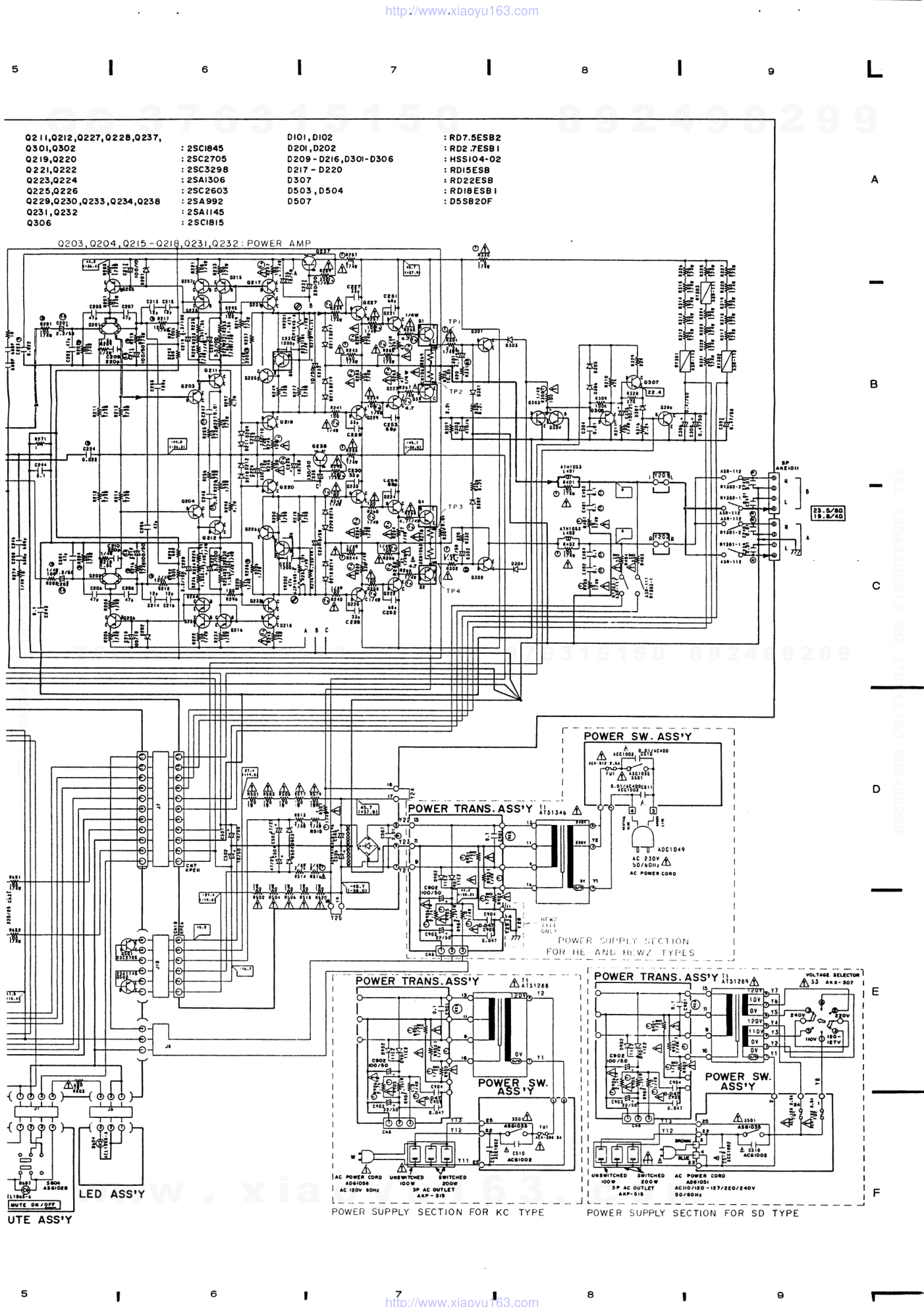 先锋PIONEER A-401音响电路原理图-4