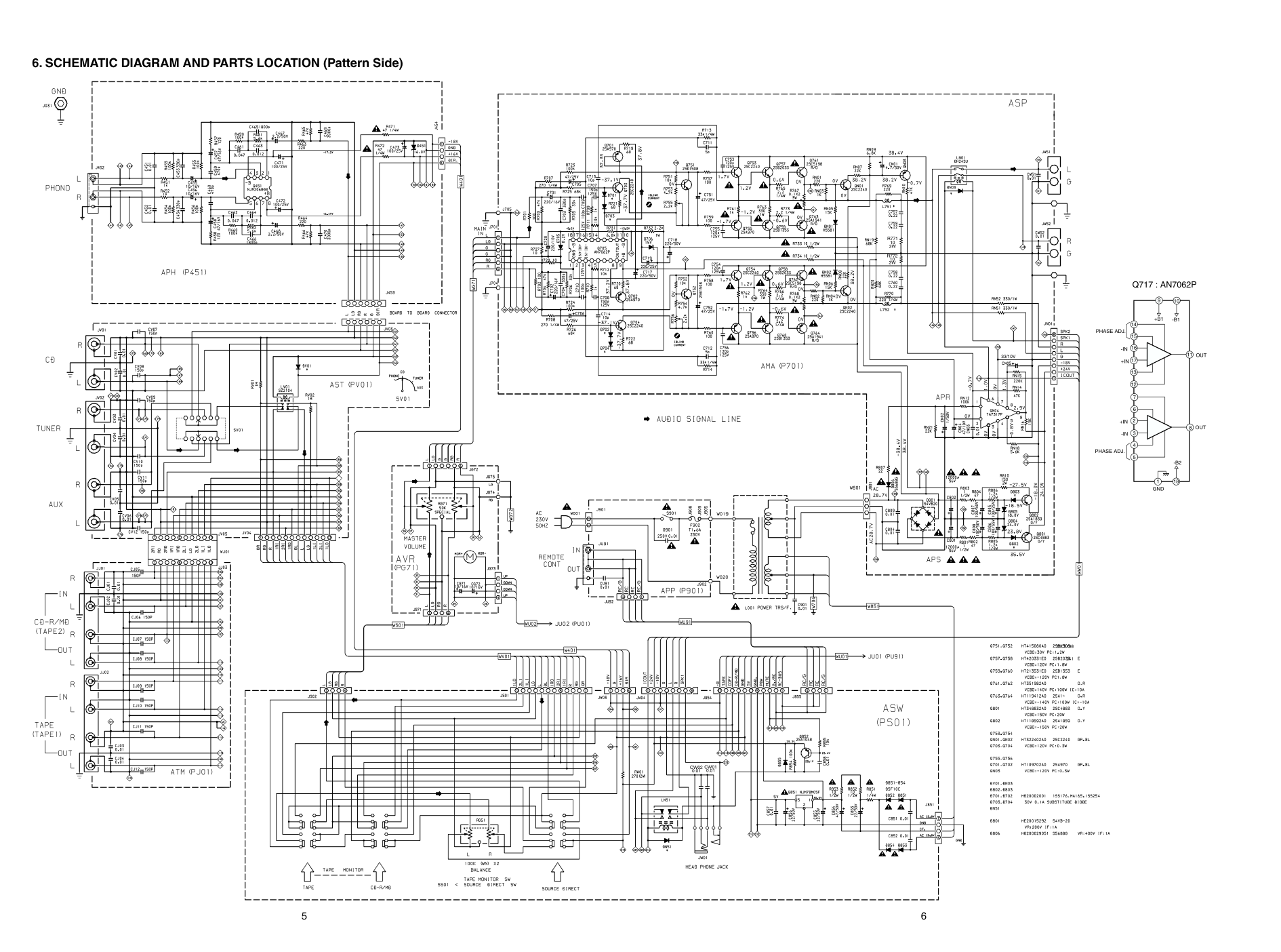 马兰士MARANTZ PM6010OSE音响电路图-5 马兰士MARANTZ PM6010OSE音响电路图-5