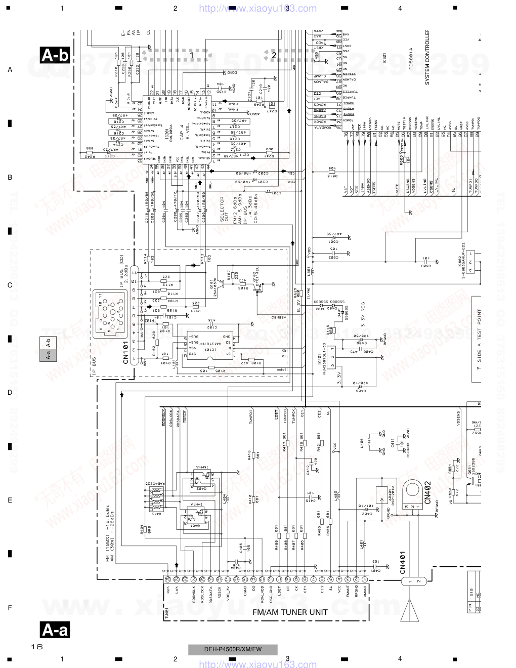 先锋PIONEER DEH-P4500RXNEW电路图-5 先锋PIONEER DEH-P4500RXNEW电路图-5
