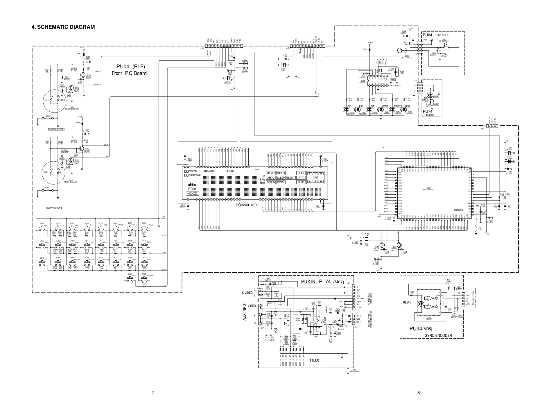马兰士MARANTZ SR-18EX音响电路图-6 马兰士MARANTZ SR-18EX音响电路图-6