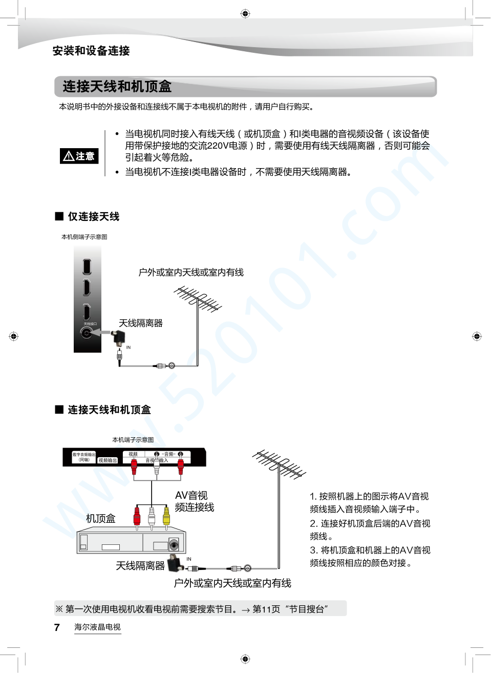 海尔LQ55AL88M52液晶电视说明书-7 海尔LQ55AL88M52液晶电视说明书-7