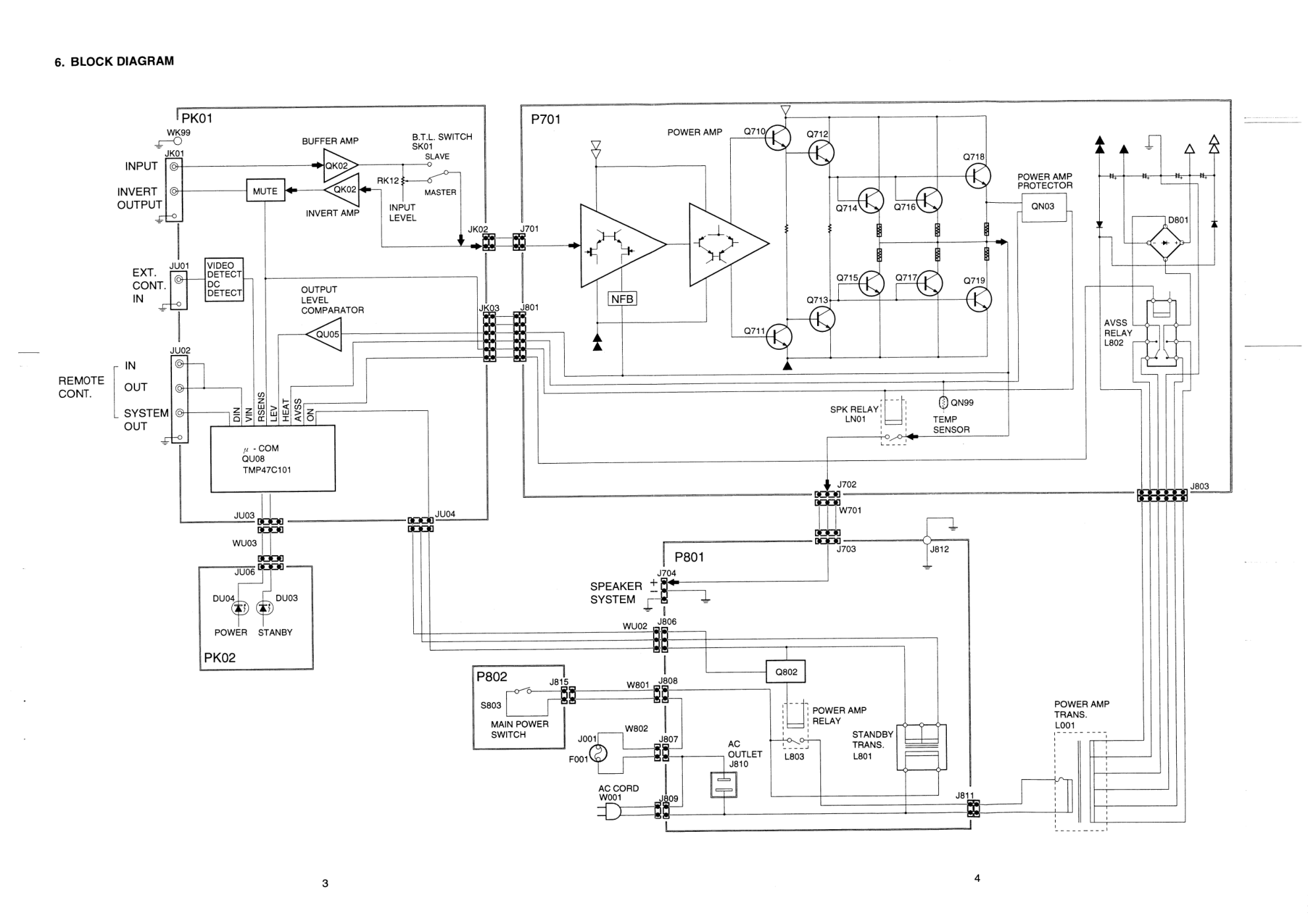 马兰士MARANTZ MA700U音响电路图-4 马兰士MARANTZ MA700U音响电路图-4