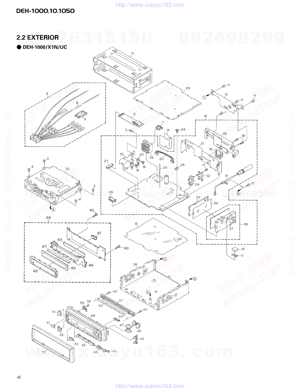 先锋PIONEER DEH-1000X1N电路图-3 先锋PIONEER DEH-1000X1N电路图-3
