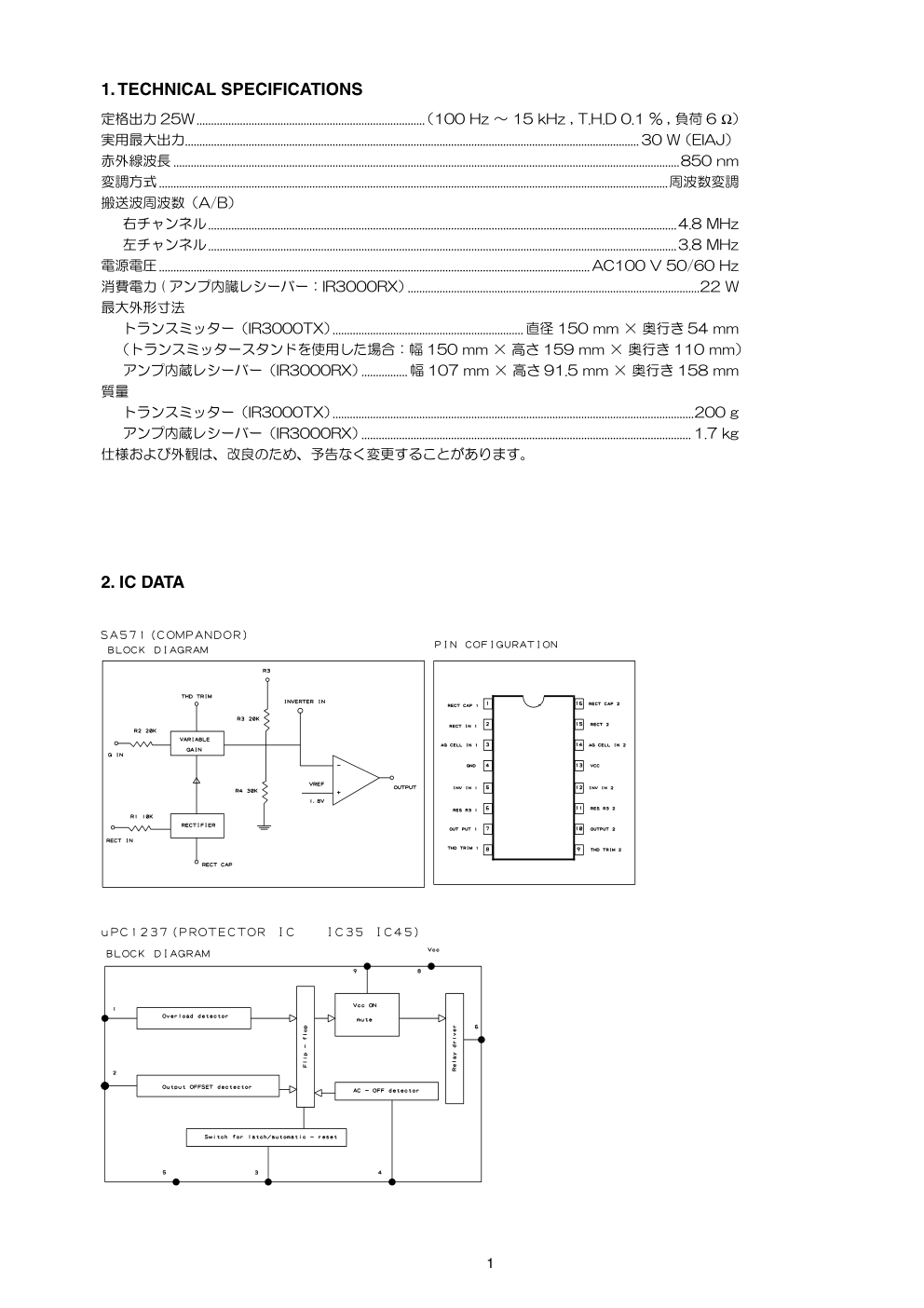 马兰士MARANTZ IR3000音响电路图-2
