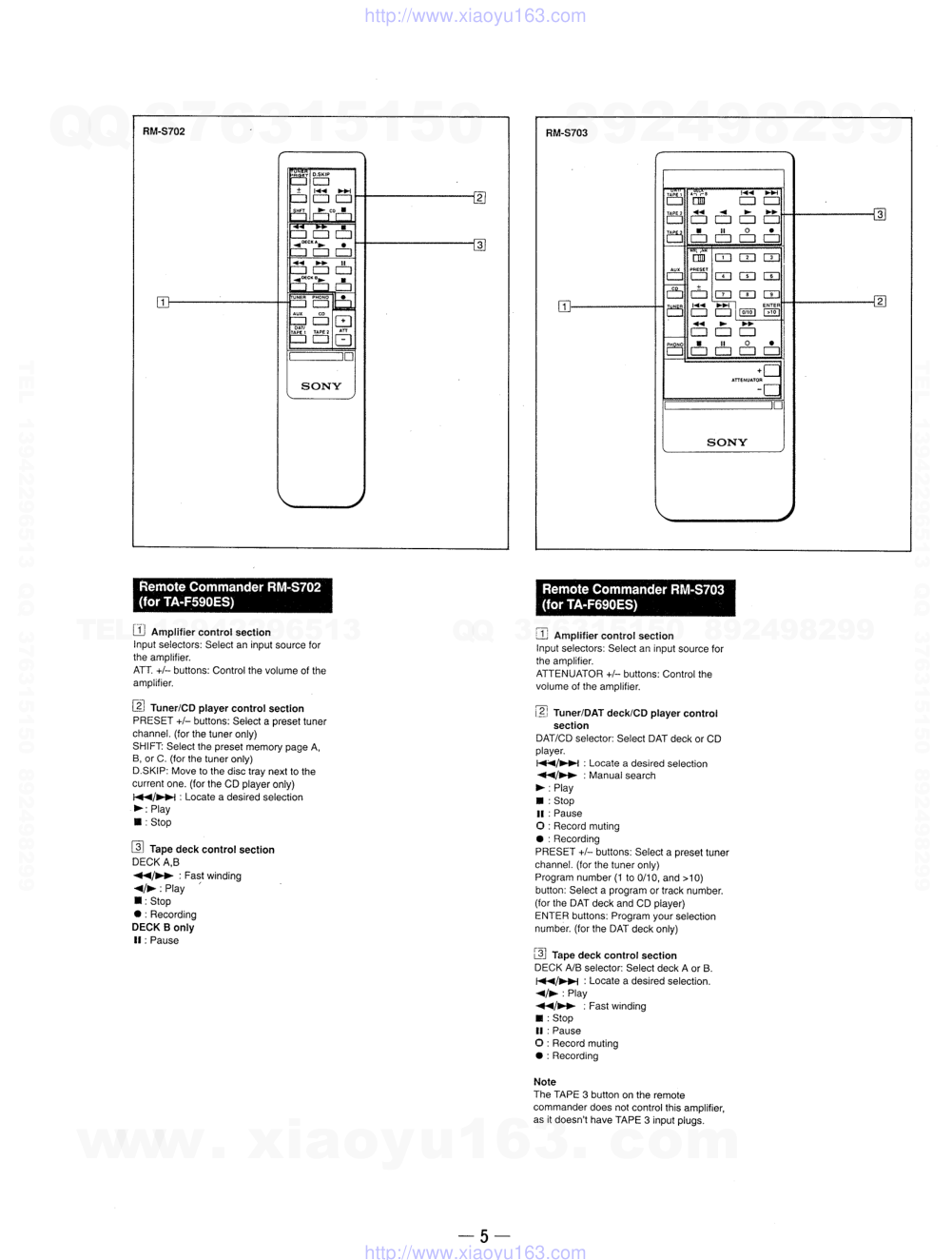 索尼SONY TA-F590ES音响电路原理图-4 索尼SONY TA-F590ES音响电路原理图-4