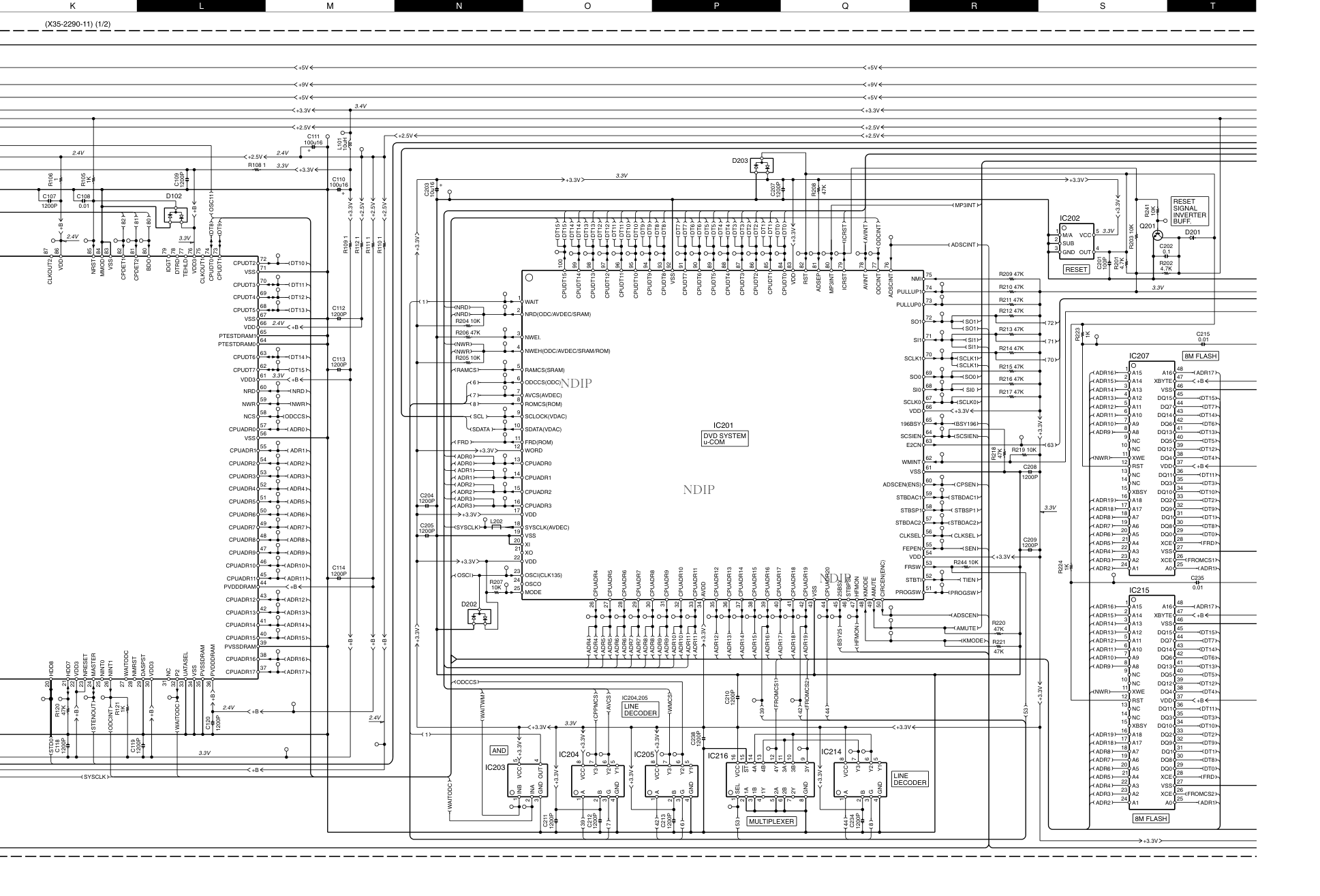 建伍KENWOOD DVF-R9050音响电路原理图-3 建伍KENWOOD DVF-R9050音响电路原理图-3