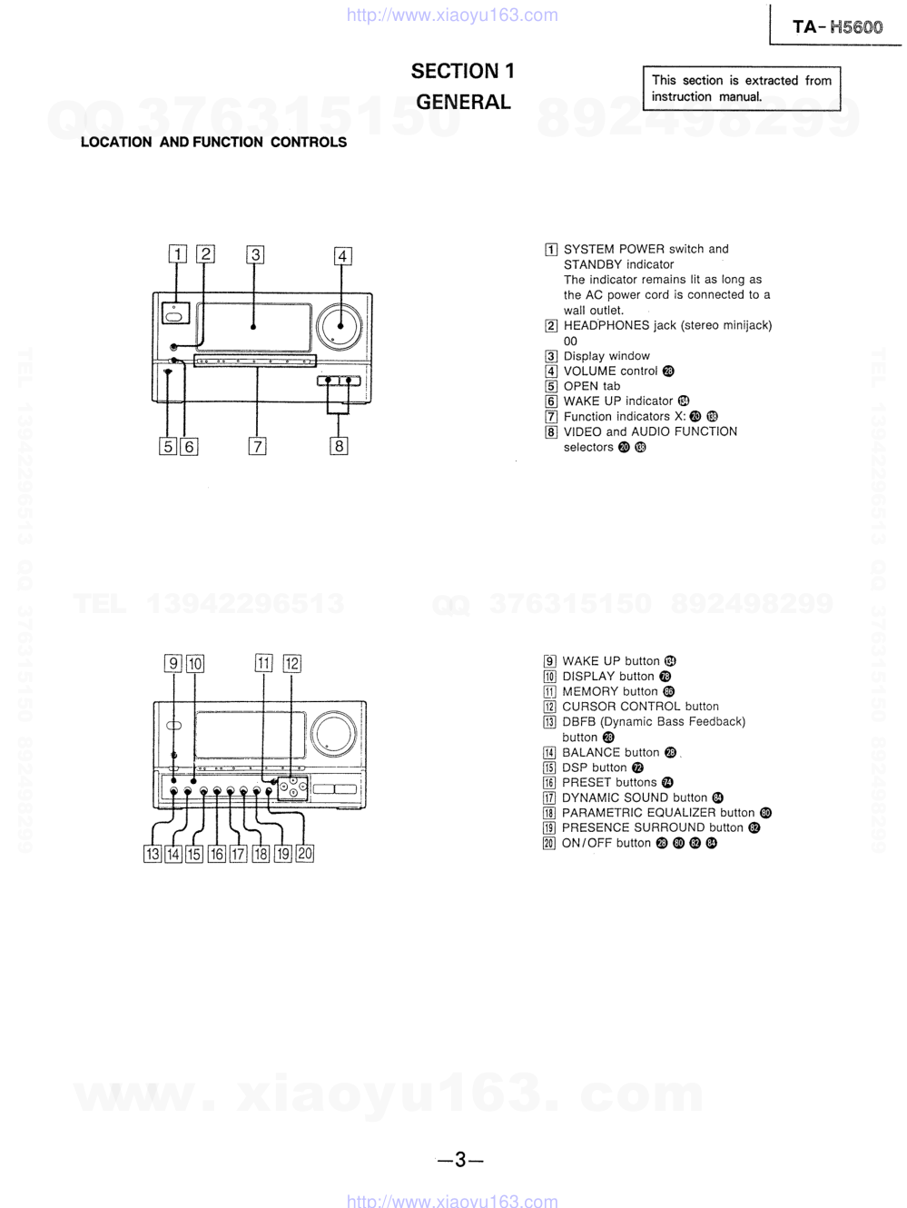 索尼SONY TA-H5600音响电路原理图-2 索尼SONY TA-H5600音响电路原理图-2