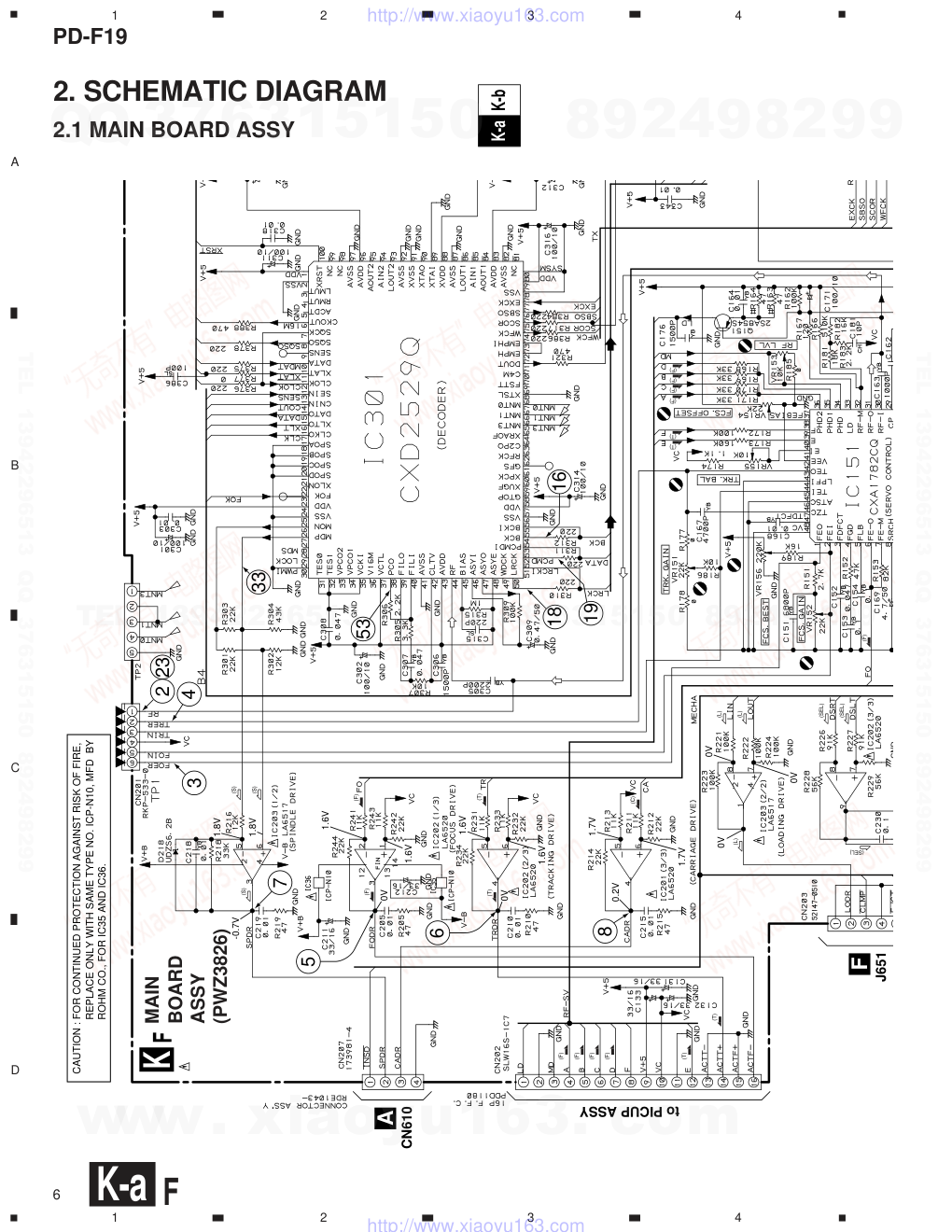 先锋PIONEER PD-F19音响电路图-5 先锋PIONEER PD-F19音响电路图-5