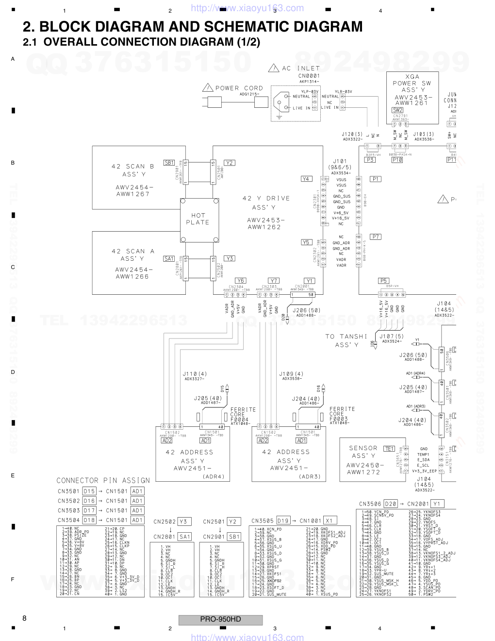 先锋PIONEER PRO-950HD音响电路图-7