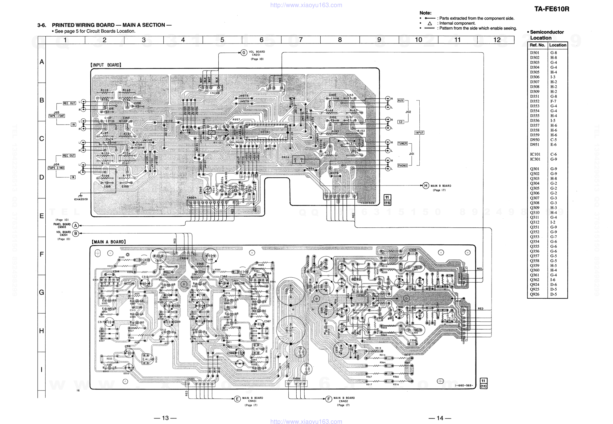 索尼SONY TA-FE610R音响电路原理图-8 索尼SONY TA-FE610R音响电路原理图-8