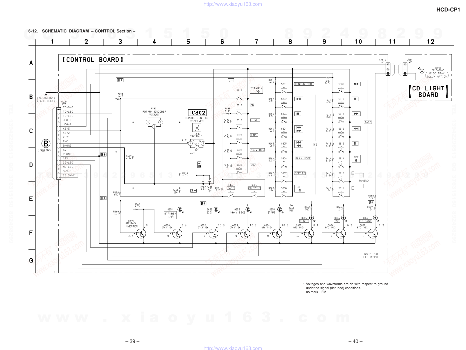 索尼SONY HCD-CP1音响电路图-6 索尼SONY HCD-CP1音响电路图-6