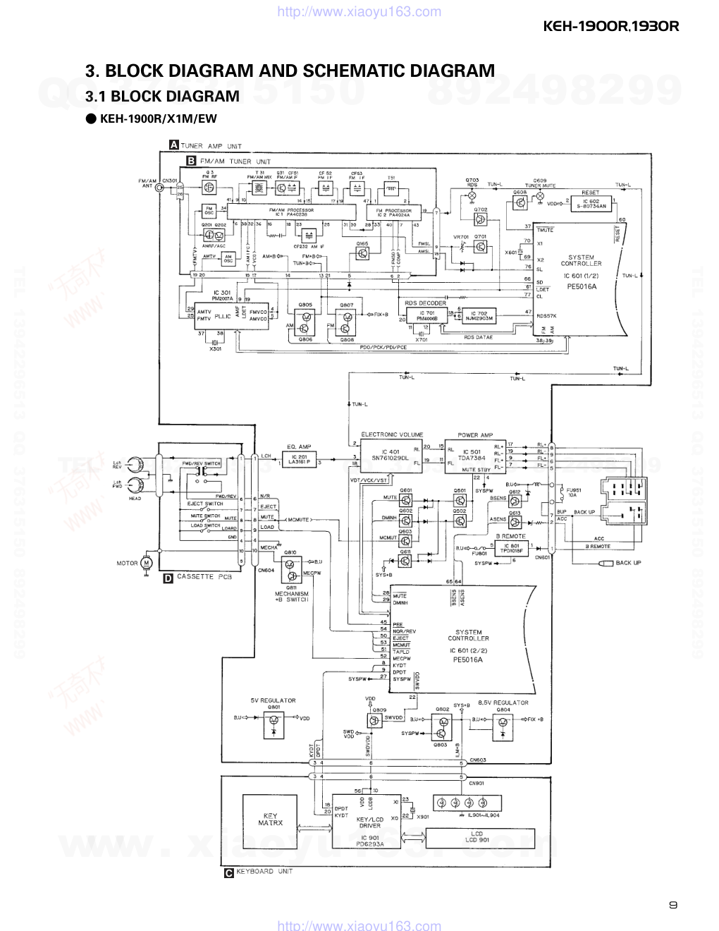 先锋PIONEER KEH-1930R音响电路图-8 先锋PIONEER KEH-1930R音响电路图-8