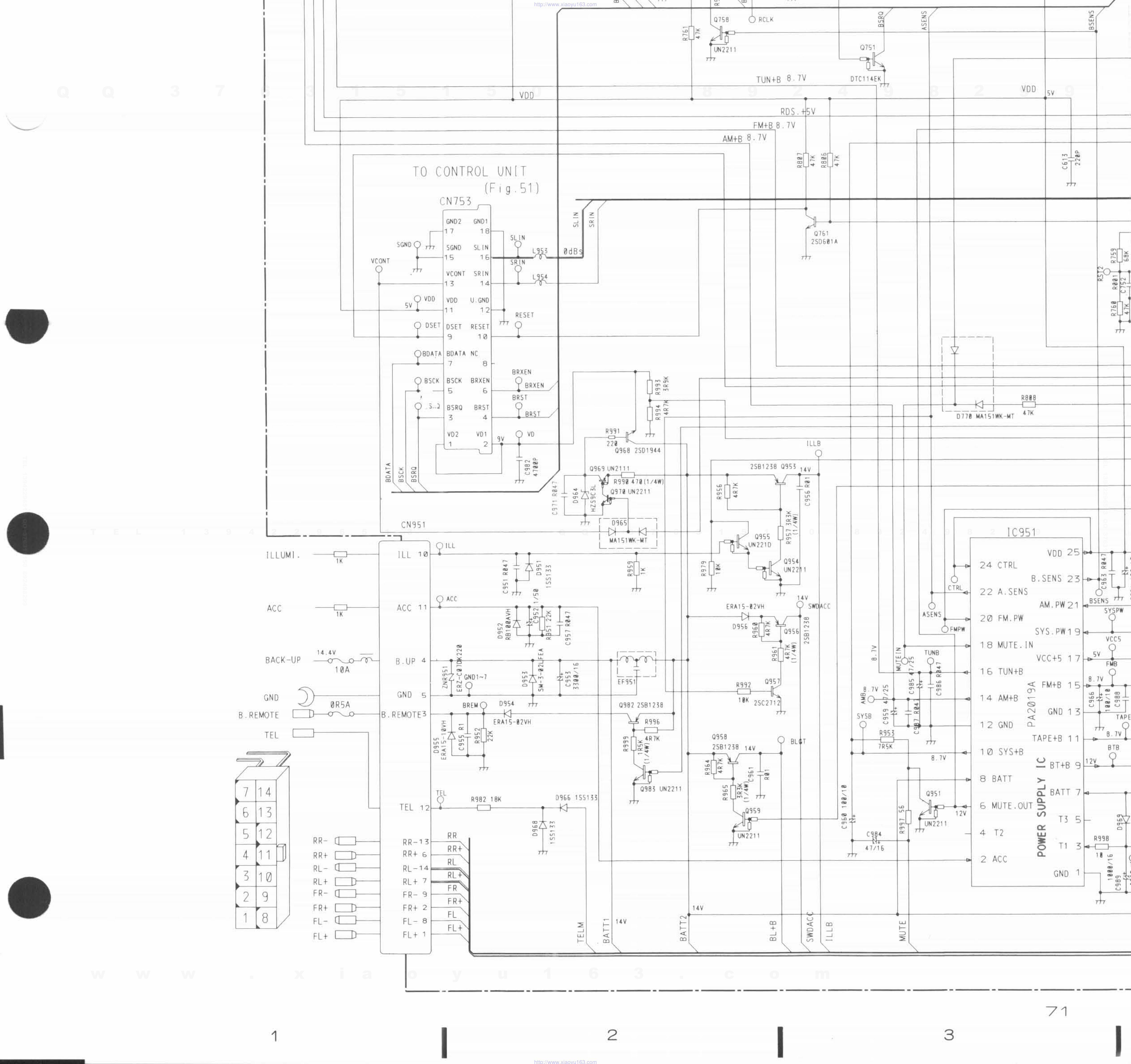 先锋PIONEER DEH-M980X1B电路图-3