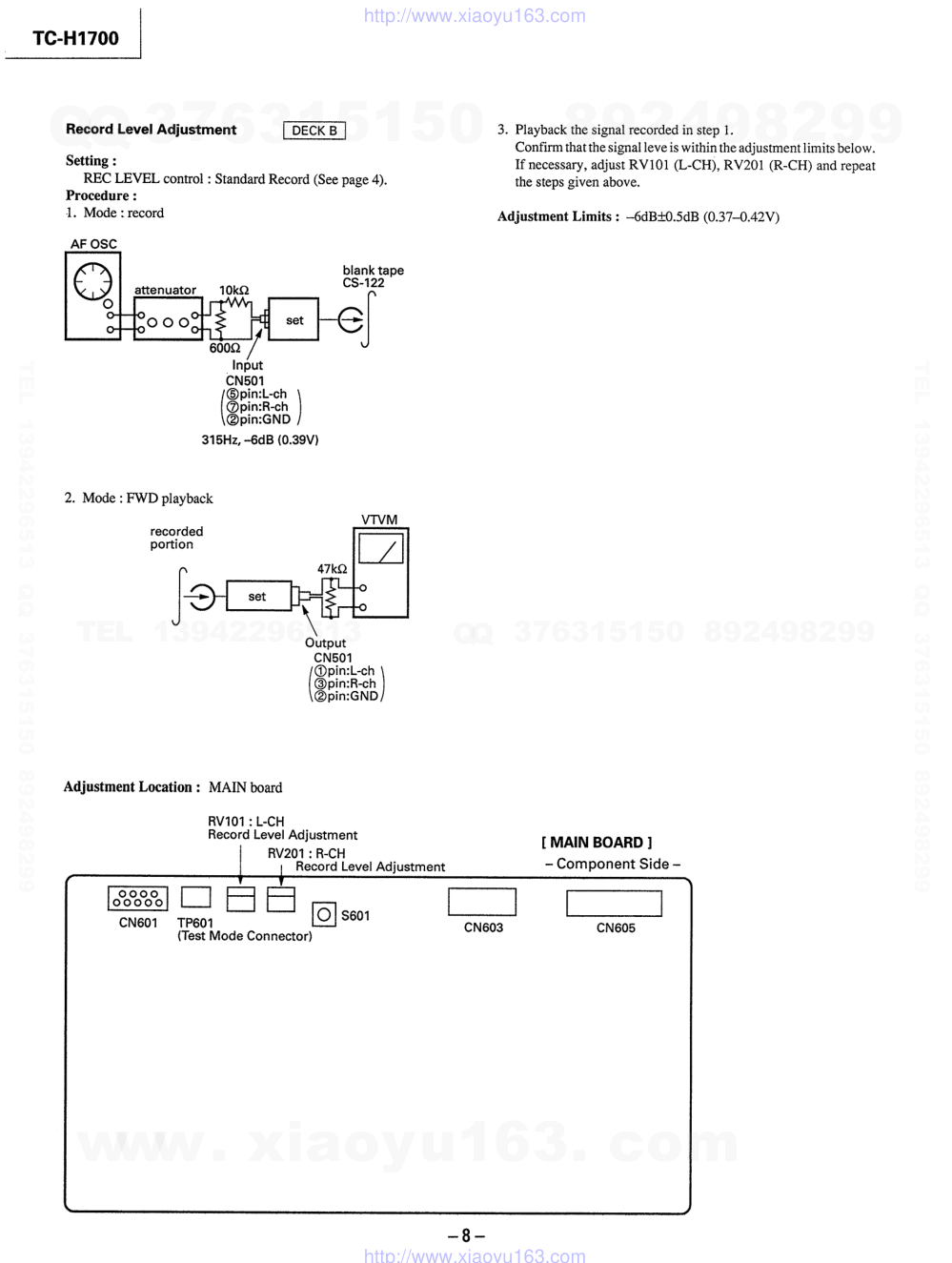 索尼SONY TC-H1700电路图-7 索尼SONY TC-H1700电路图-7