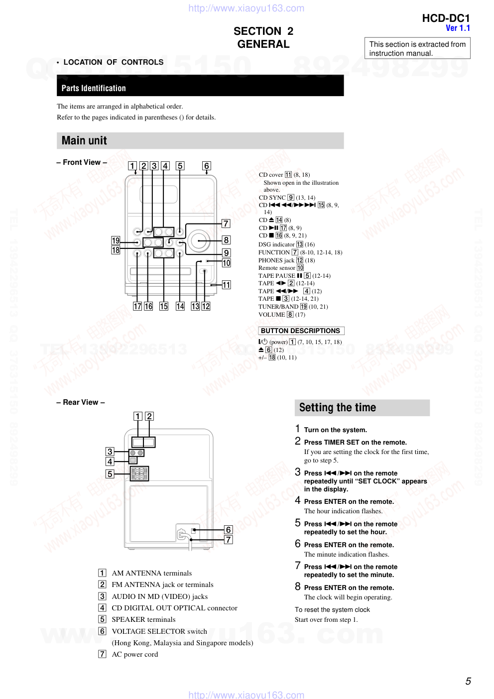索尼SONY HCD-DC1音响电路图-4 索尼SONY HCD-DC1音响电路图-4