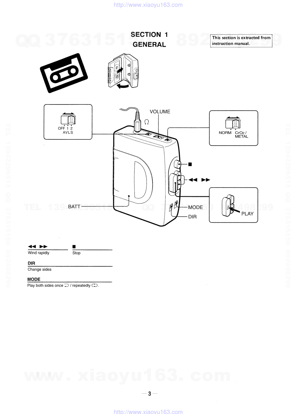 索尼SONY WM-EX32电路图-2 索尼SONY WM-EX32电路图-2