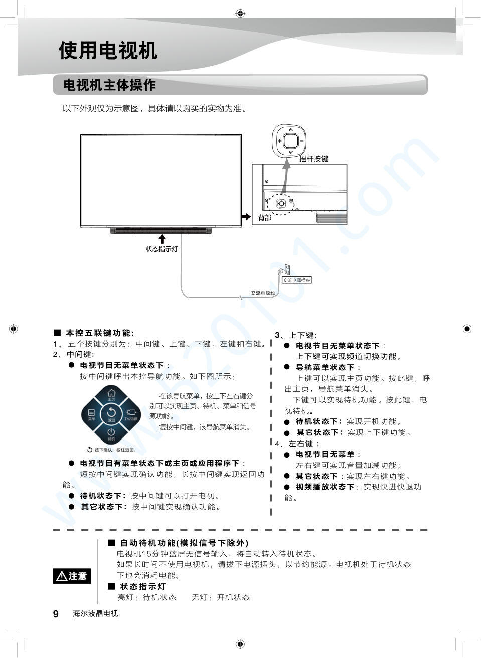 海尔LQ55AL88M92液晶电视说明书-9