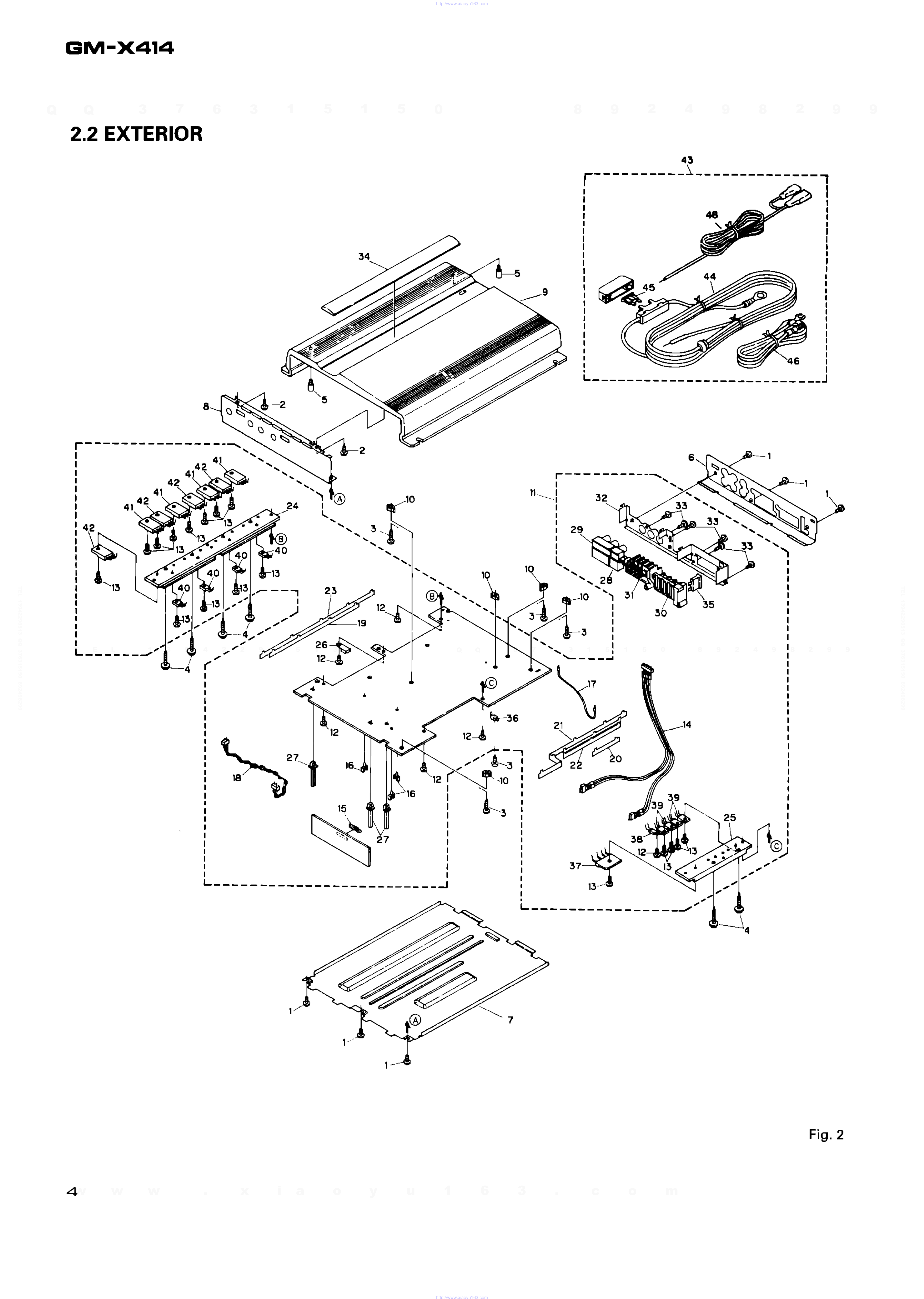 先锋PIONEER GM-X414音响电路图-3 先锋PIONEER GM-X414音响电路图-3