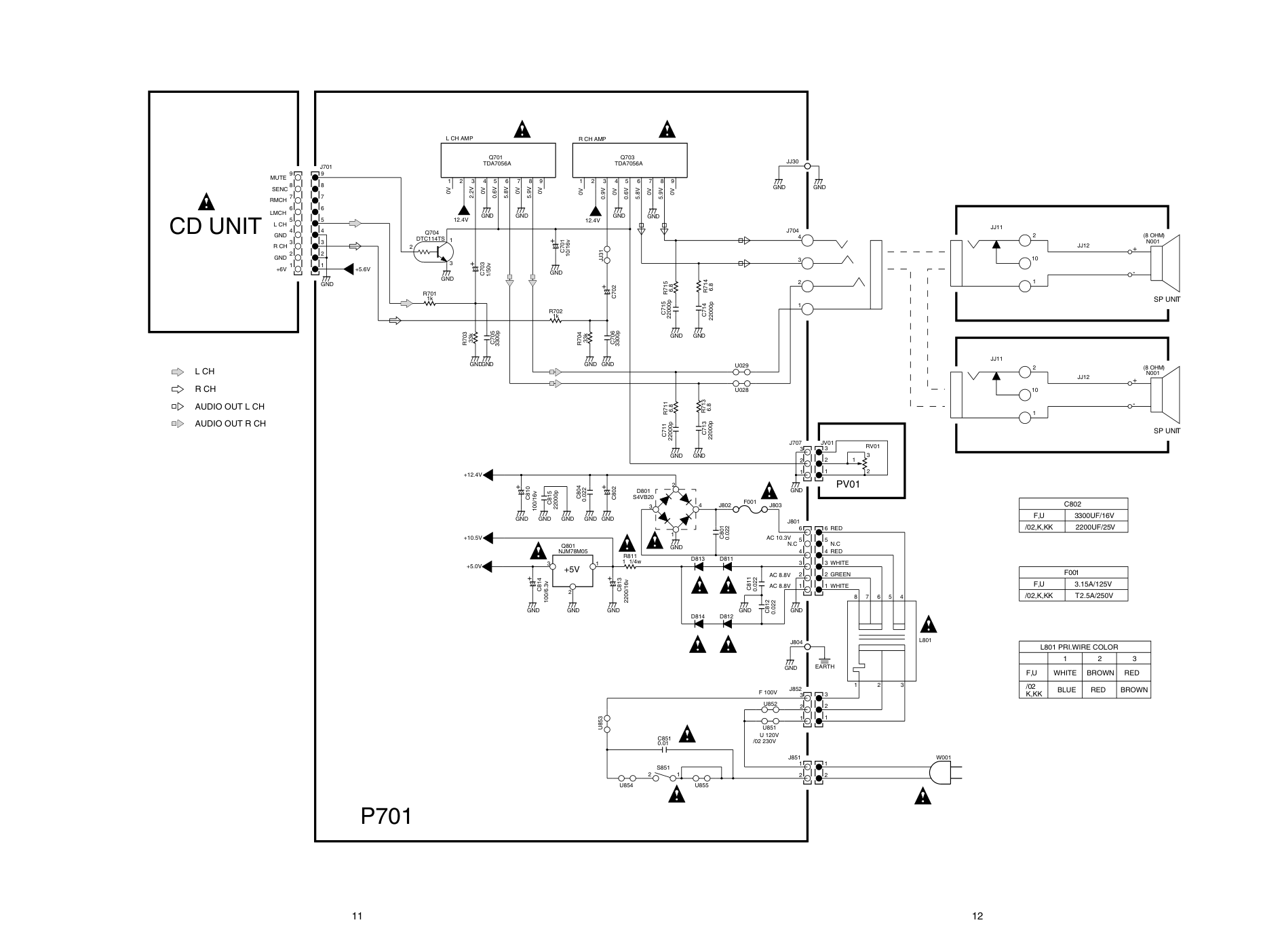 马兰士MARANTZ ED5.1F音响电路图-8 马兰士MARANTZ ED5.1F音响电路图-8
