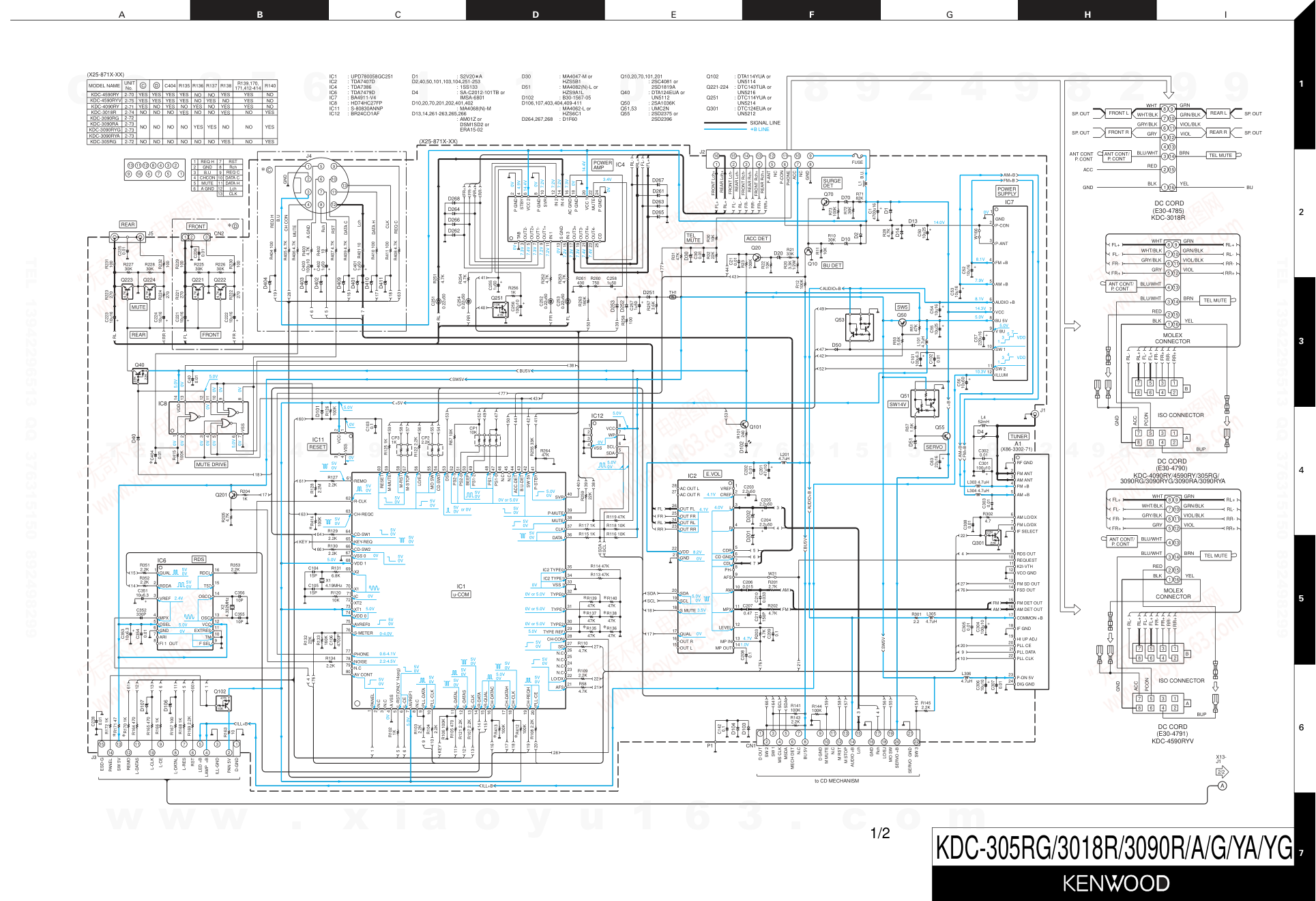 建伍KENWOOD KDC-3090A CD播放器维修手册-8 建伍KENWOOD KDC-3090A CD播放器维修手册-8