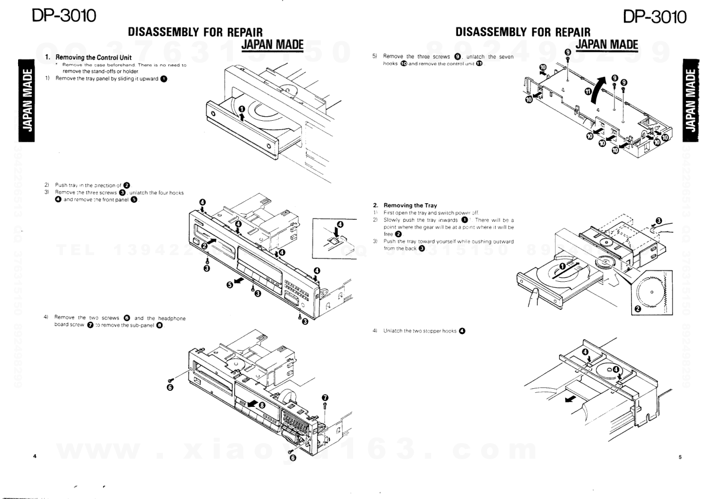 建伍KENWOOD DP-3010 CD播放机维修手册-2 建伍KENWOOD DP-3010 CD播放机维修手册-2
