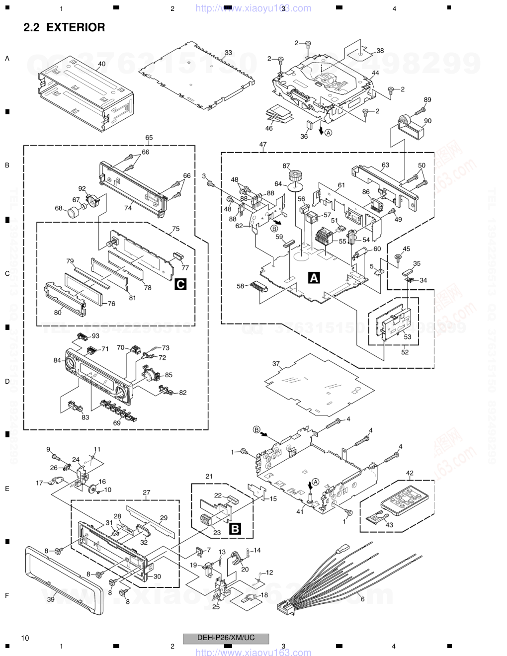 先锋PIONEER DEH-P2650XM电路图-9 先锋PIONEER DEH-P2650XM电路图-9